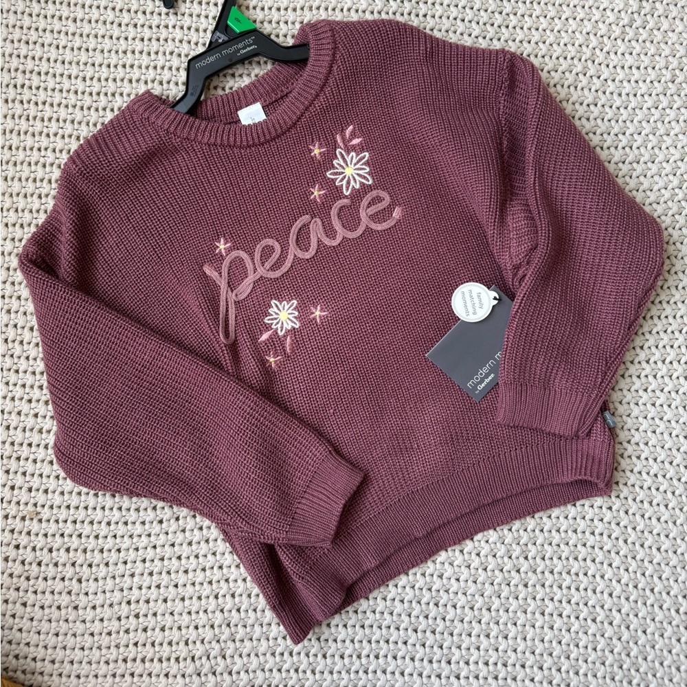 Girls 5T Modern Moments “Peace” Sweater